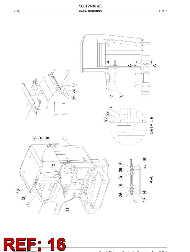 56015343 560 153 43 Washer - Sandvik Technical Drawing