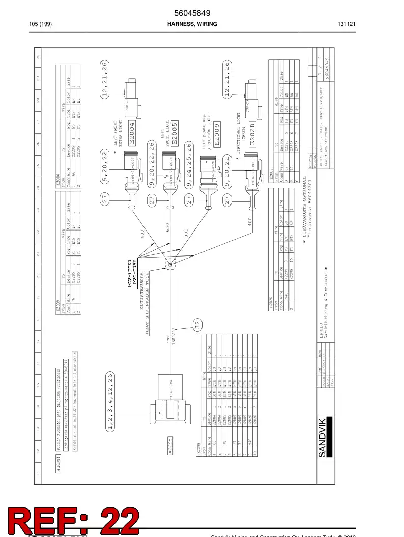 56015483 560 154 83 Connector - Sandvik Technical Drawing