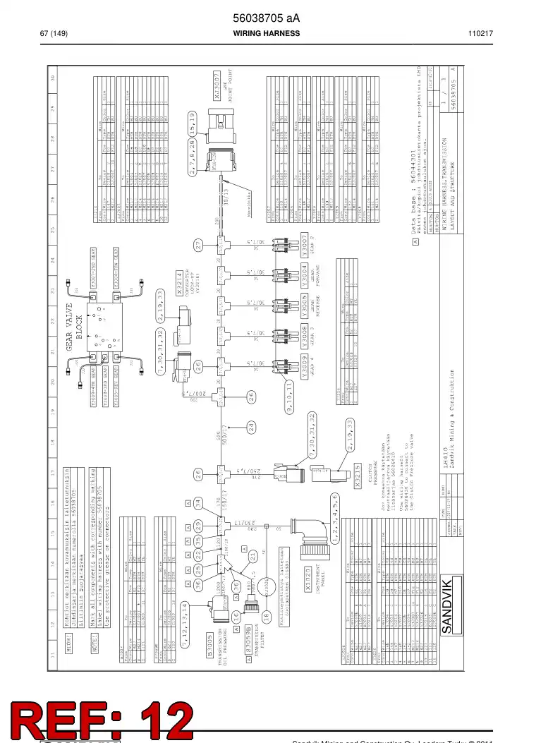 56015484 560 154 84 Connector - Sandvik Technical Drawing