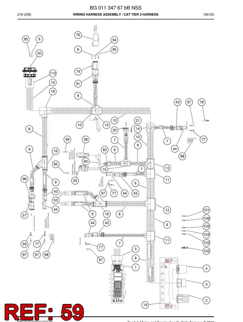 56015485a 560 154 85a Accessories, Connector - Sandvik Technical Drawing