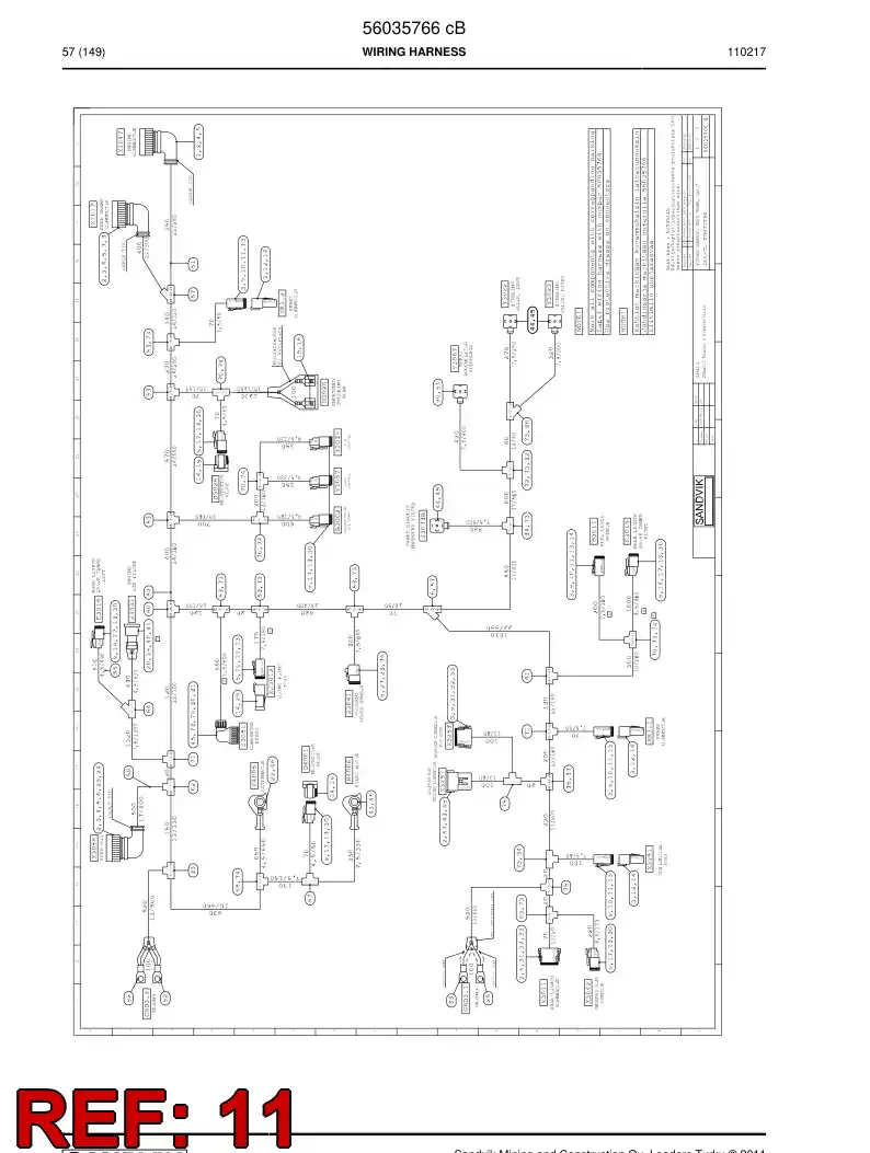 56015487 560 154 87 Accessories for connector - Sandvik Technical Drawing