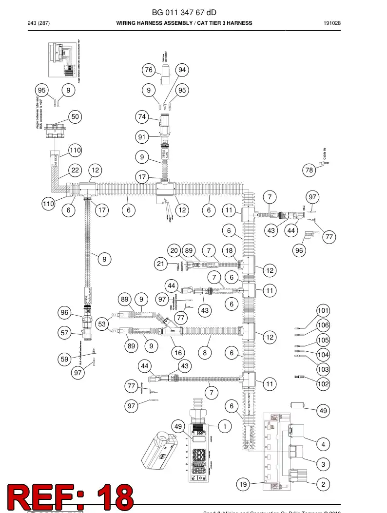 56015492 560 154 92 Fitting piece - Sandvik Technical Drawing