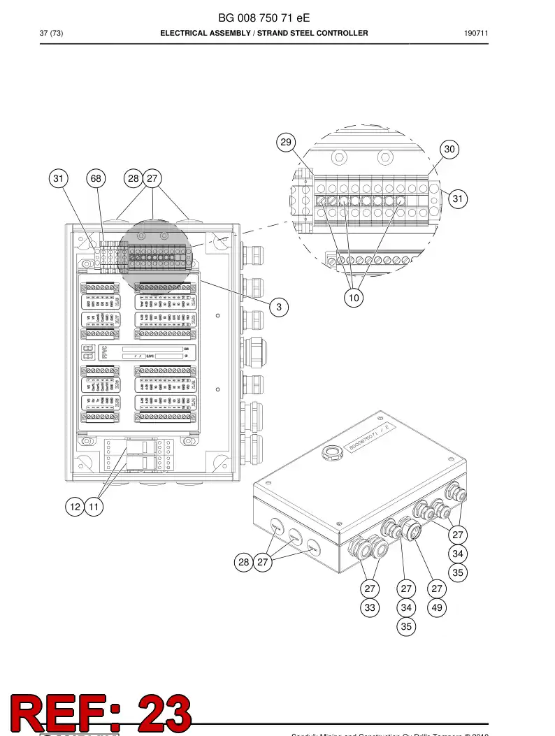 56015501 560 155 01 Connector - Sandvik Technical Drawing