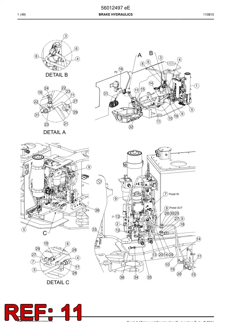56015508 560 155 08 Pipe - Sandvik Technical Drawing