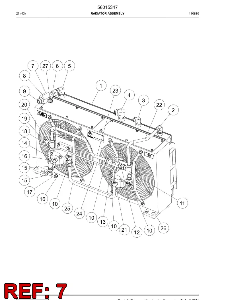 56015686 560 156 86 Connector - Sandvik Technical Drawing