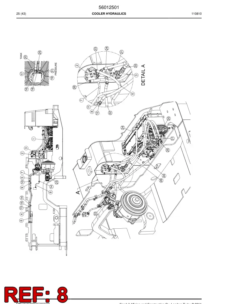 56015708 560 157 08 Pipe - Sandvik Technical Drawing