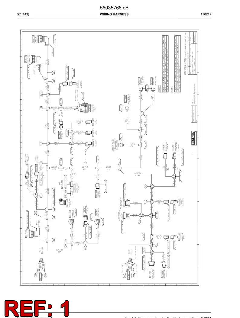 56016142 560 161 42 Connector - Sandvik Technical Drawing