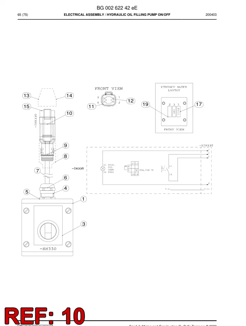 56016143b 560 161 43b Connector - Sandvik Technical Drawing