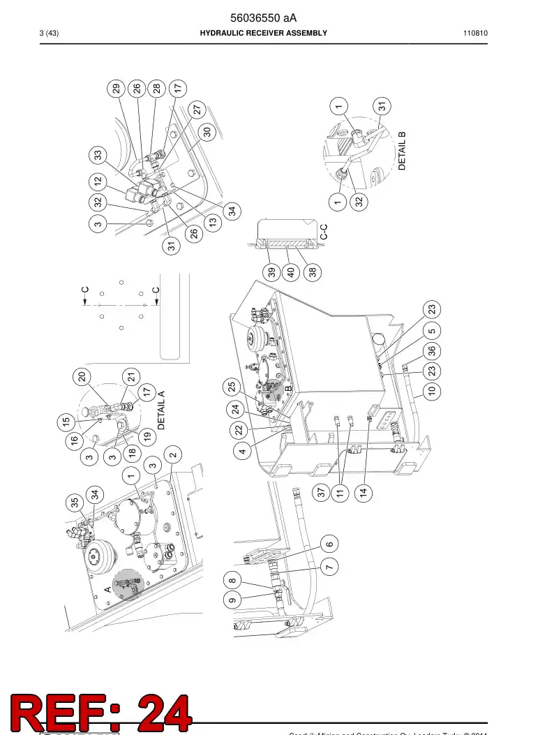 56016160 560 161 60 Plate - Sandvik Technical Drawing