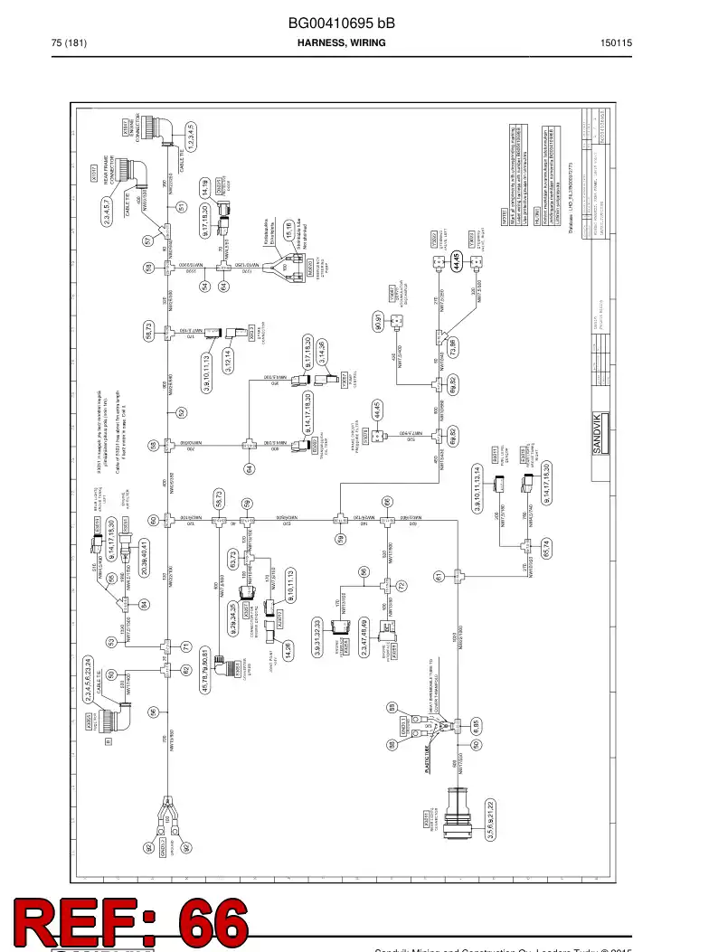 56016161 560 161 61 Adapter, Tee - Sandvik Technical Drawing