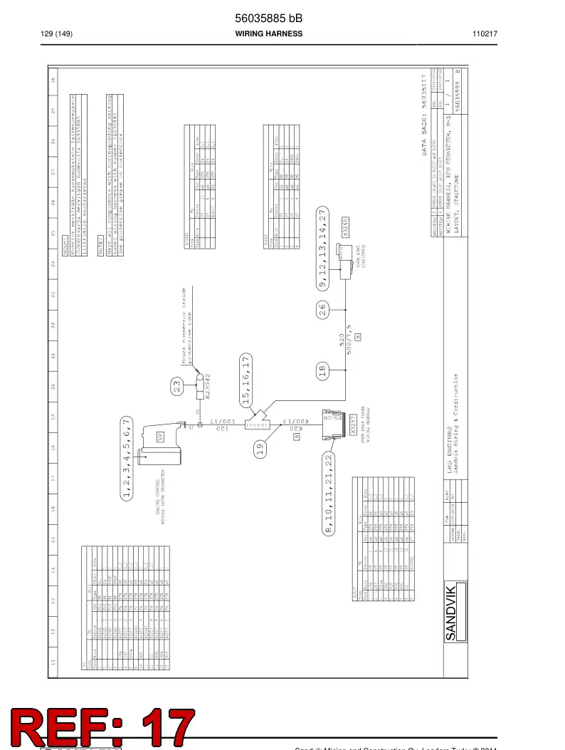 56016173 560 161 73 Fitting piece - Sandvik Technical Drawing