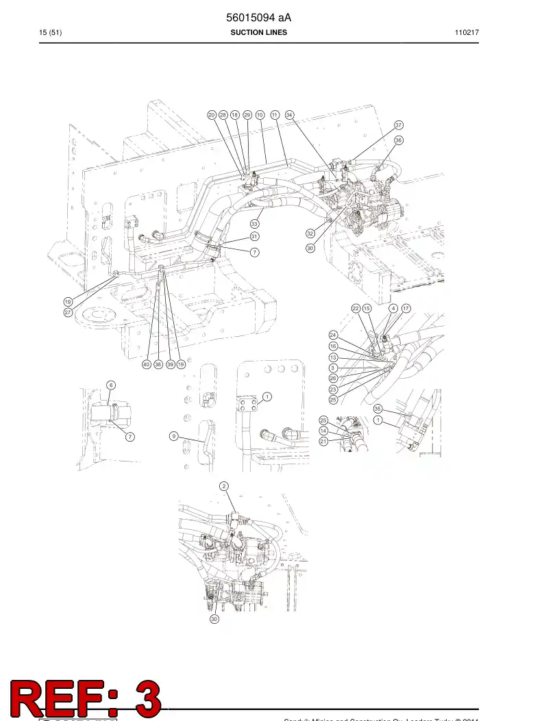 56016178 560 161 78 Intake pipe - Sandvik Technical Drawing