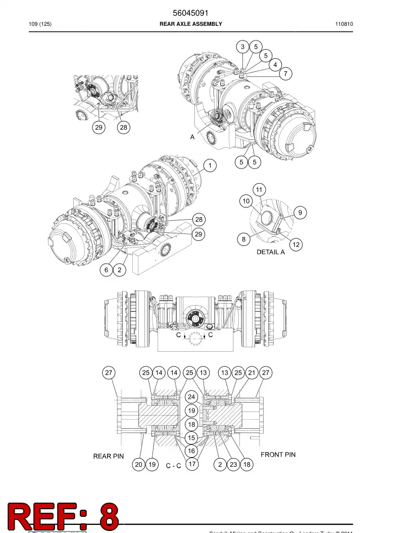 56016181 560 161 81 Supporting block - Sandvik Technical Drawing