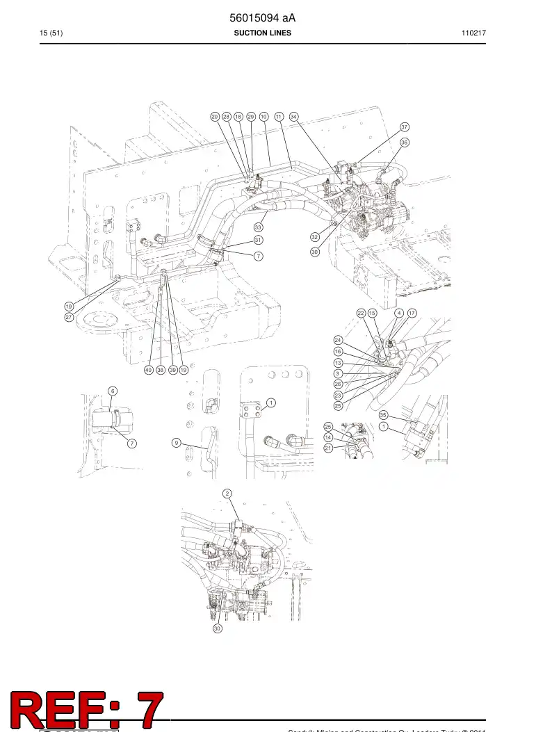 56016263 560 162 63 Clamp, Hose - Sandvik Technical Drawing