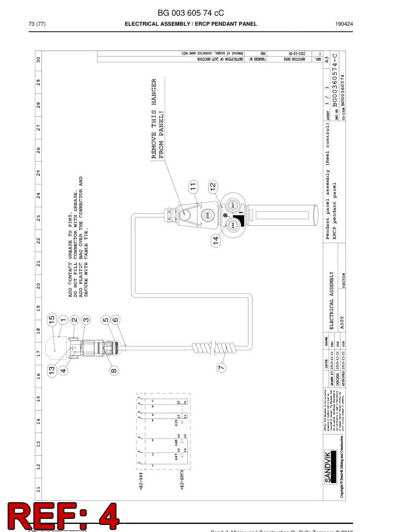 56016266 560 162 66 Accessories for connector - Sandvik Technical Drawing
