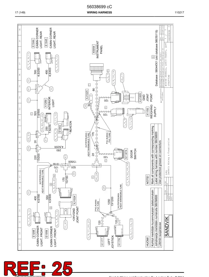 56016275 560 162 75 Adapter, Tee - Sandvik Technical Drawing
