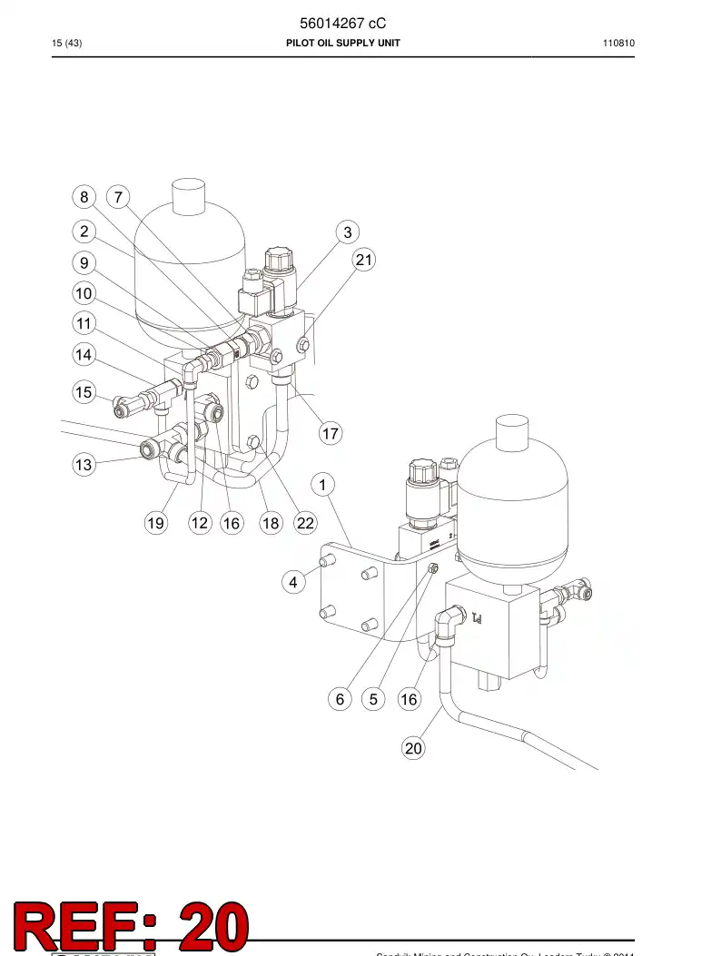 56016286 560 162 86 Pipe - Sandvik Technical Drawing