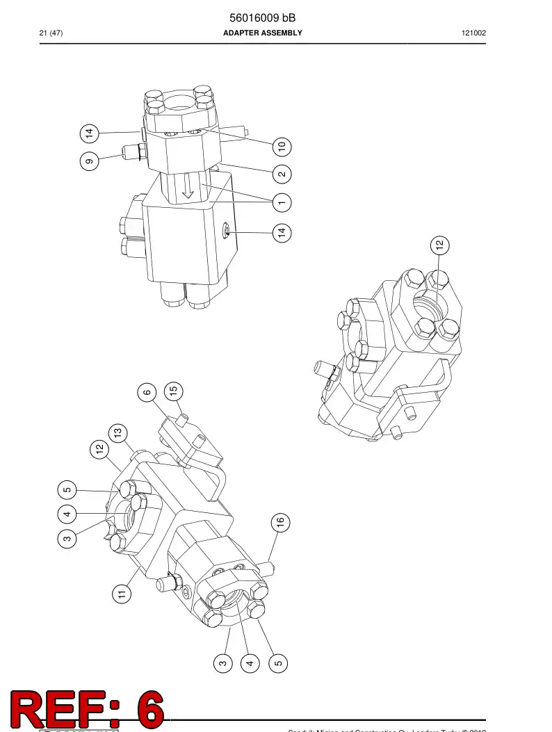 56016293 560 162 93 Lift plate - Sandvik Technical Drawing