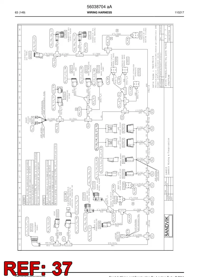 56016316 560 163 16 Plug - Sandvik Technical Drawing