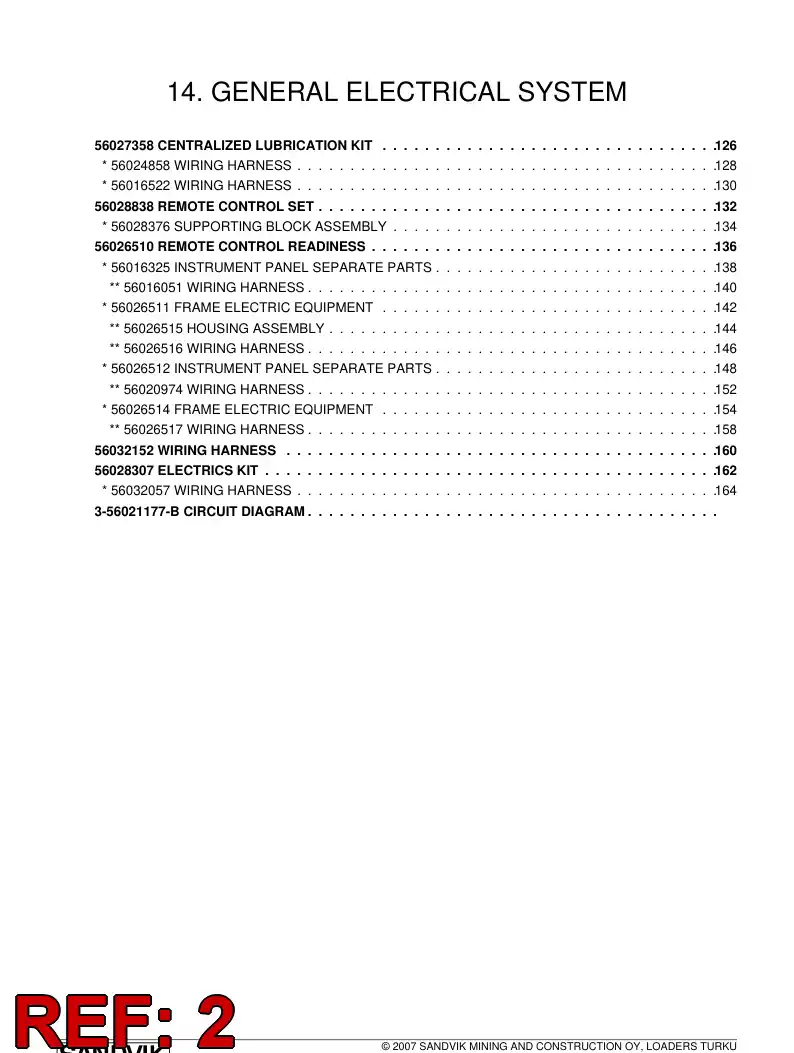 56016325 560 163 25 INSTRUMENT PRING SEPARATE PARTS - Sandvik Technical Drawing