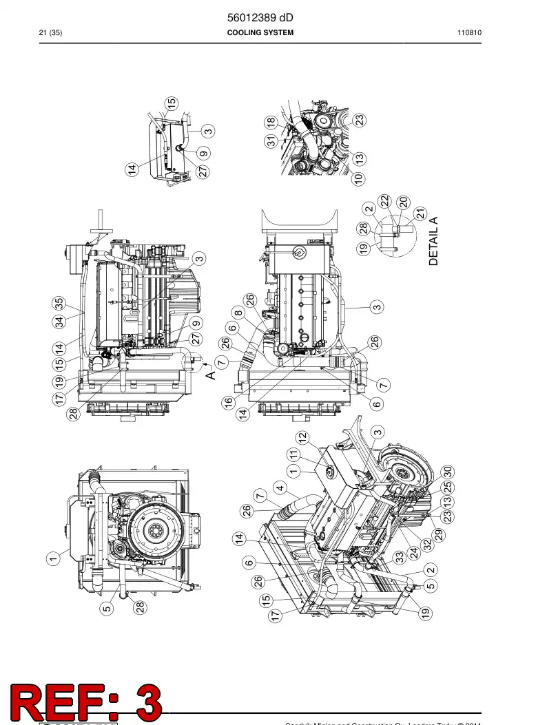 56016383 560 163 83 Pipe - Sandvik Technical Drawing