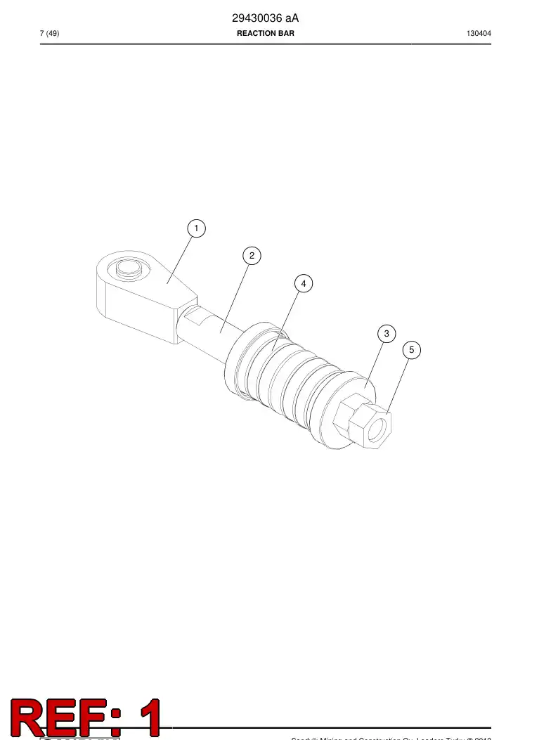 56016410 560 164 10 Adapter, Damping - Sandvik Technical Drawing