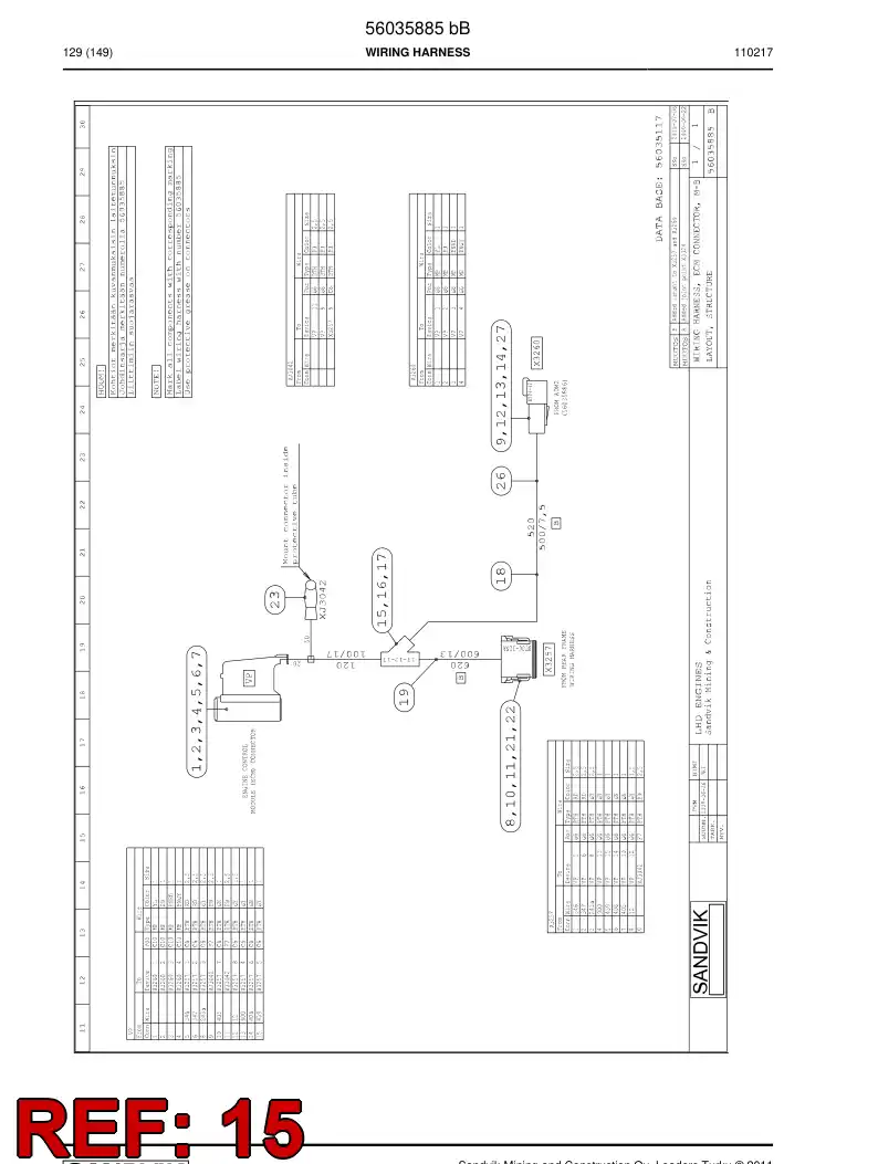 56016539 560 165 39 Adapter, Tee - Sandvik Technical Drawing