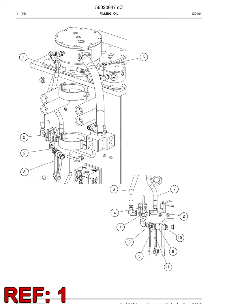 56016580 560 165 80 Valve - Sandvik Technical Drawing
