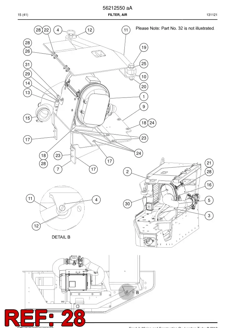 56016596 560 165 96 Washer - Sandvik Technical Drawing