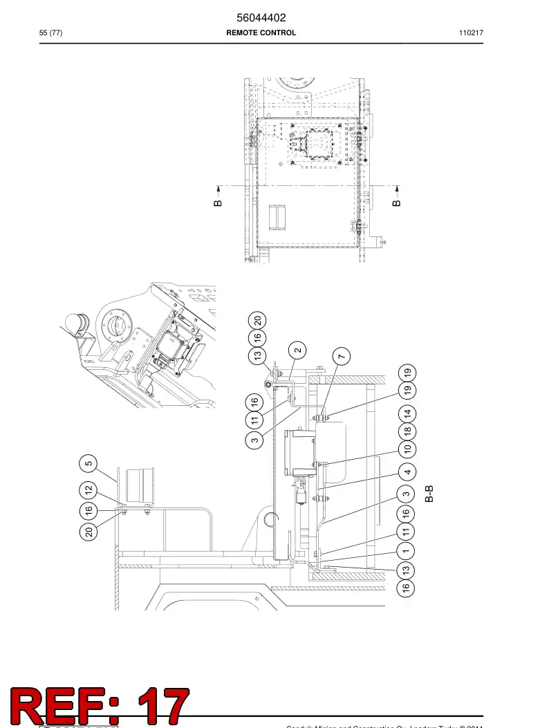 56016597 560 165 97 Washer - Sandvik Technical Drawing