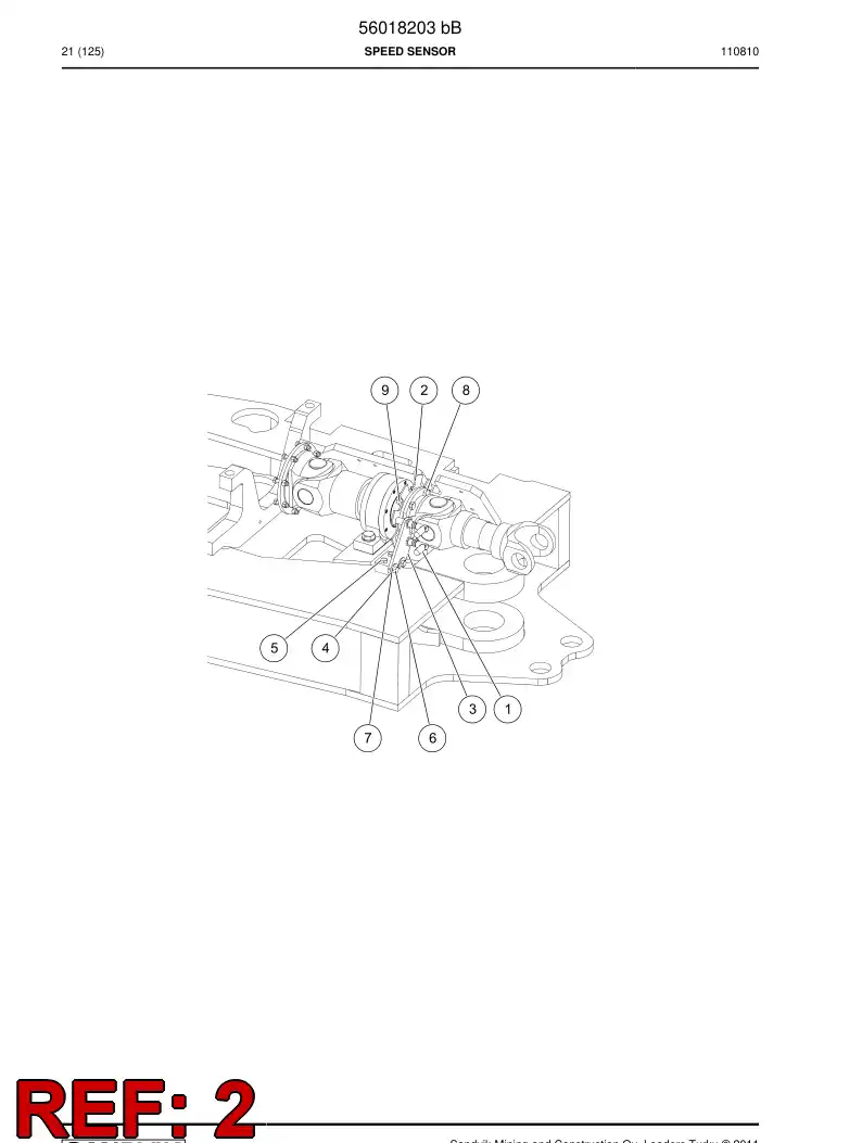 56016636 560 166 36 Flange - Sandvik Technical Drawing
