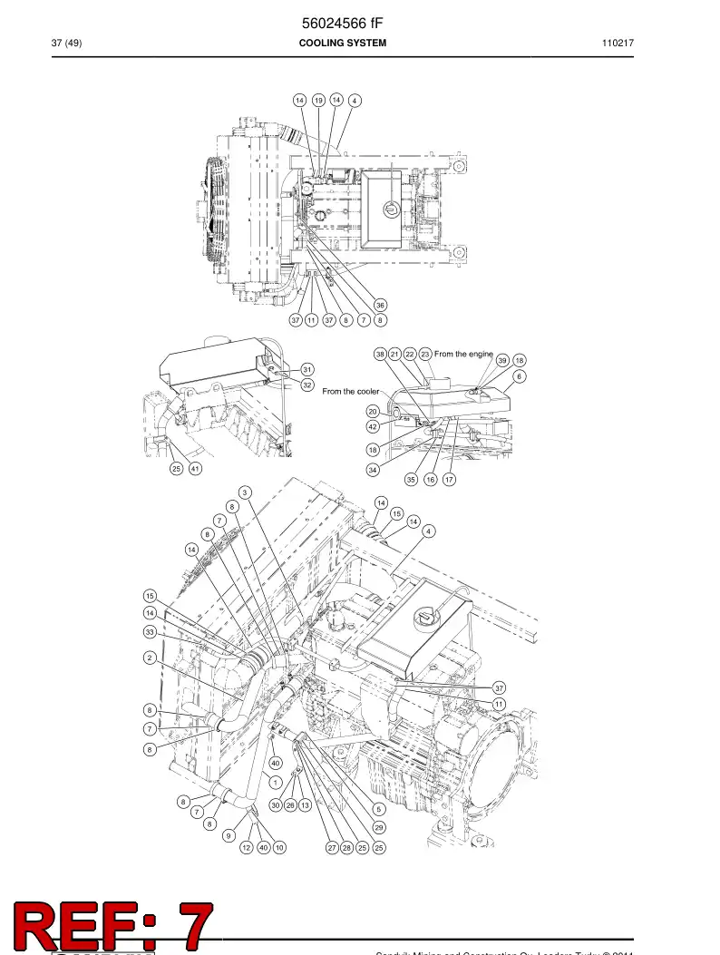 56016666 560 166 66 Hose - Sandvik Technical Drawing