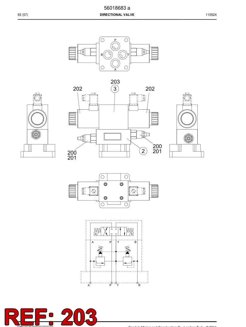 56016956 560 169 56 Seal kit - Sandvik Technical Drawing