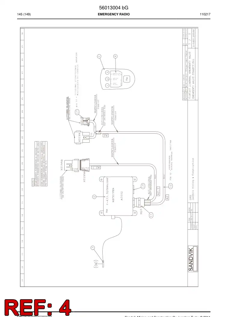 56017153 560 171 53 Sign - Sandvik Technical Drawing