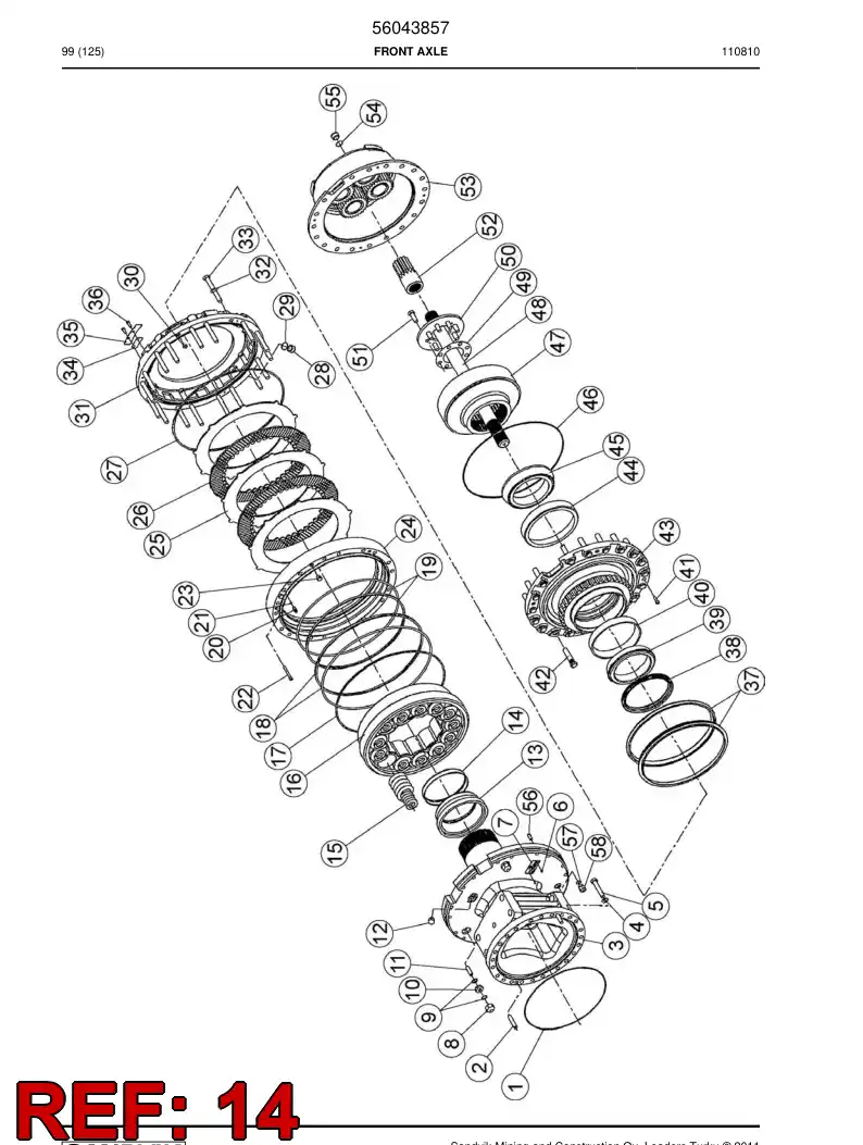 56017396 560 173 96 Bushing - Sandvik Technical Drawing