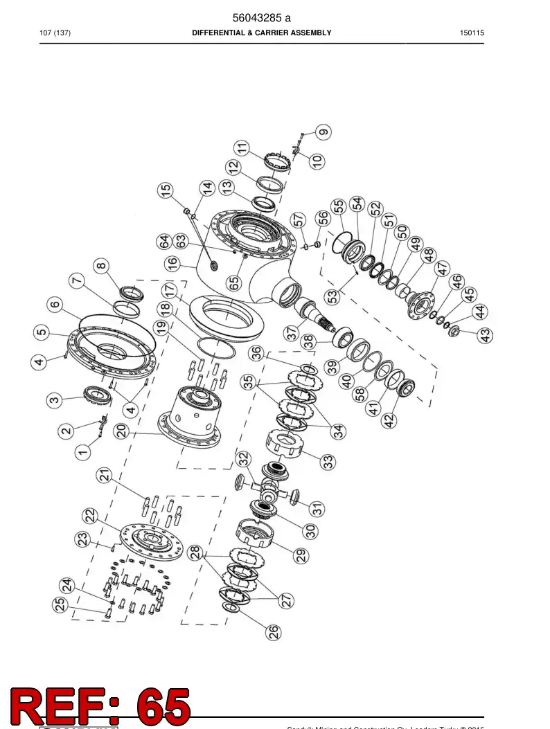 56017483 560 174 83 Plug - Sandvik Technical Drawing