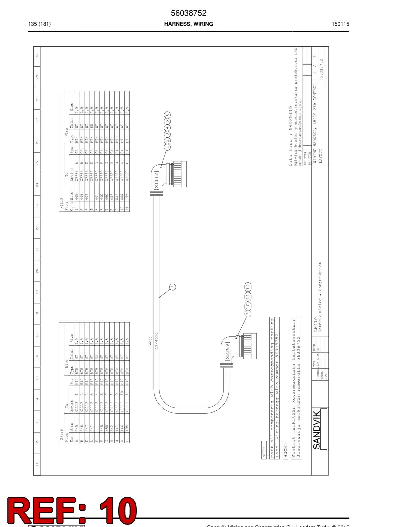 56017624 560 176 24 Connector - Sandvik Technical Drawing