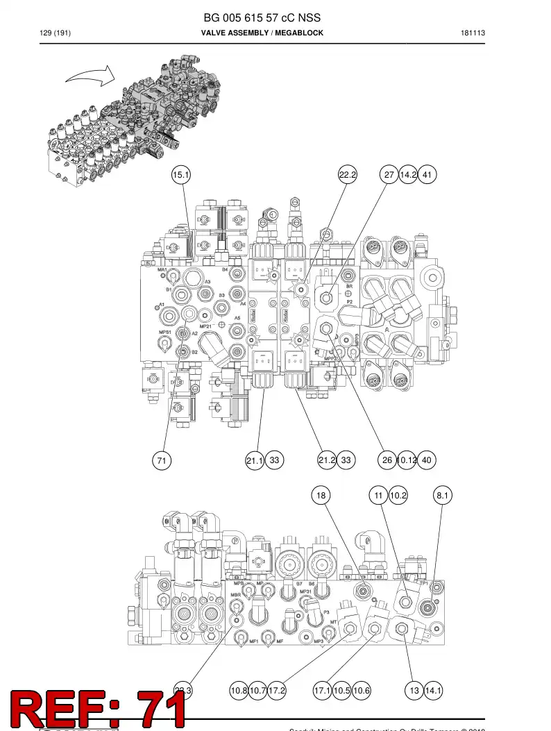 56017648 560 176 48 Cartridge - Sandvik Technical Drawing
