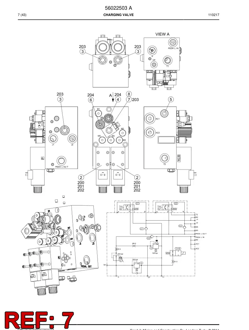 56017691 560 176 91 Cartridge - Sandvik Technical Drawing