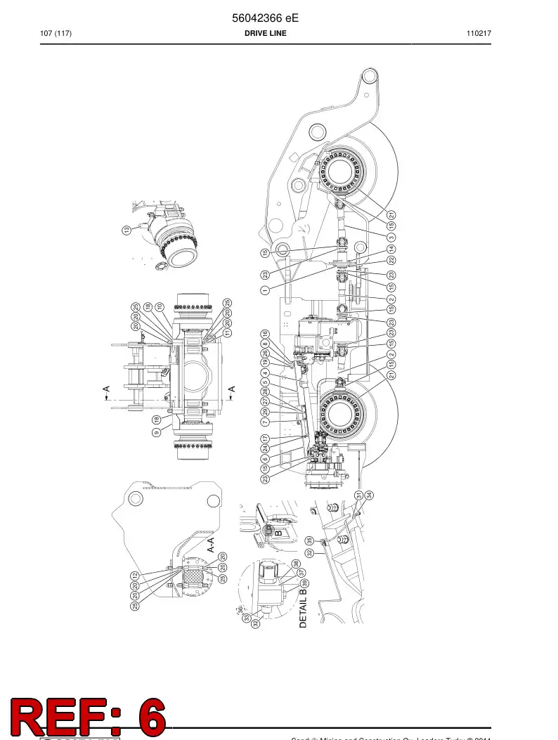 56017693 560 176 93 Guard - Sandvik Technical Drawing