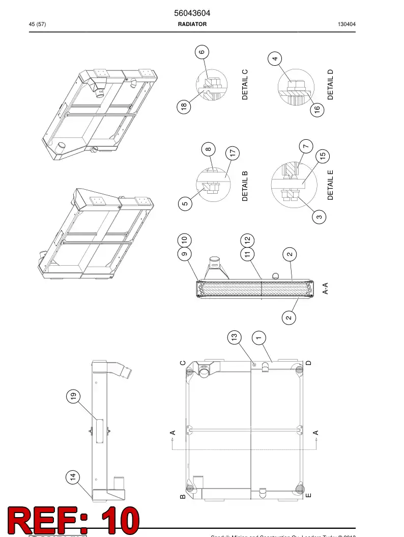 56017848 560 178 48 Screw - Sandvik Technical Drawing