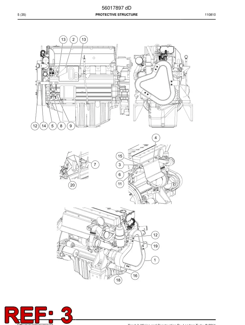 56017891 560 178 91 Mounting plate - Sandvik Technical Drawing