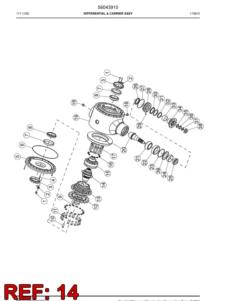 56017941 560 179 41 No-spin - Sandvik Technical Drawing