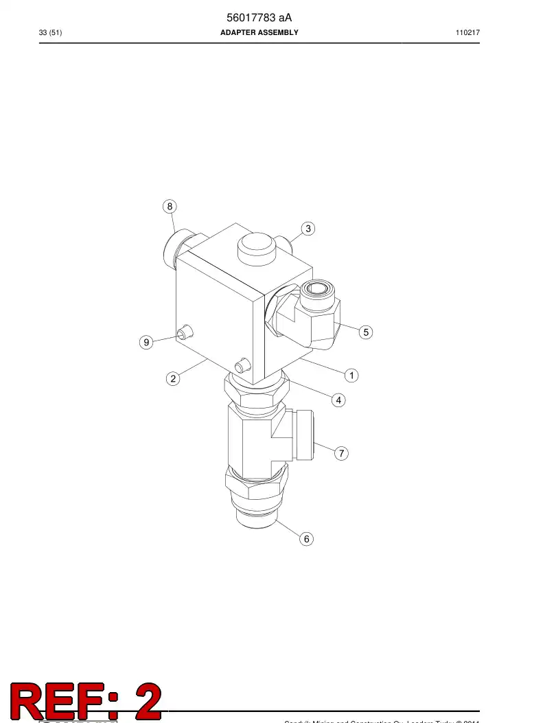 56018018 560 180 18 Extension block - Sandvik Technical Drawing