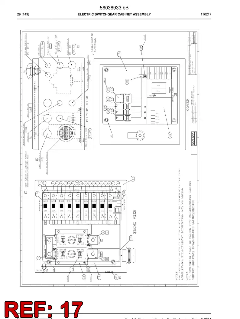 56018023 560 180 23 Detent - Sandvik Technical Drawing