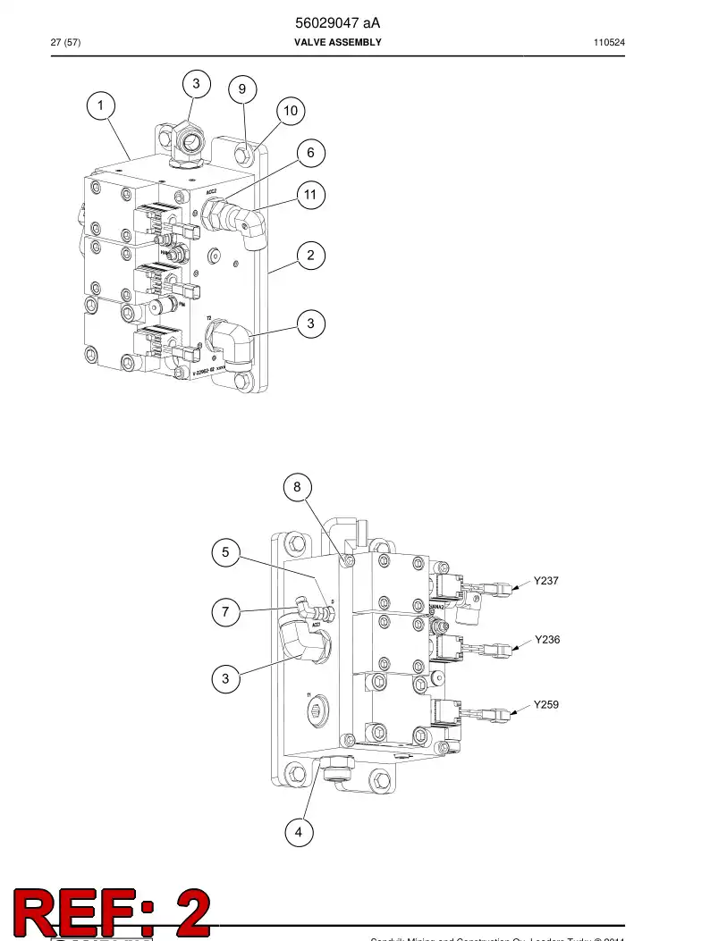 56018119 560 181 19 Mounting support - Sandvik Technical Drawing
