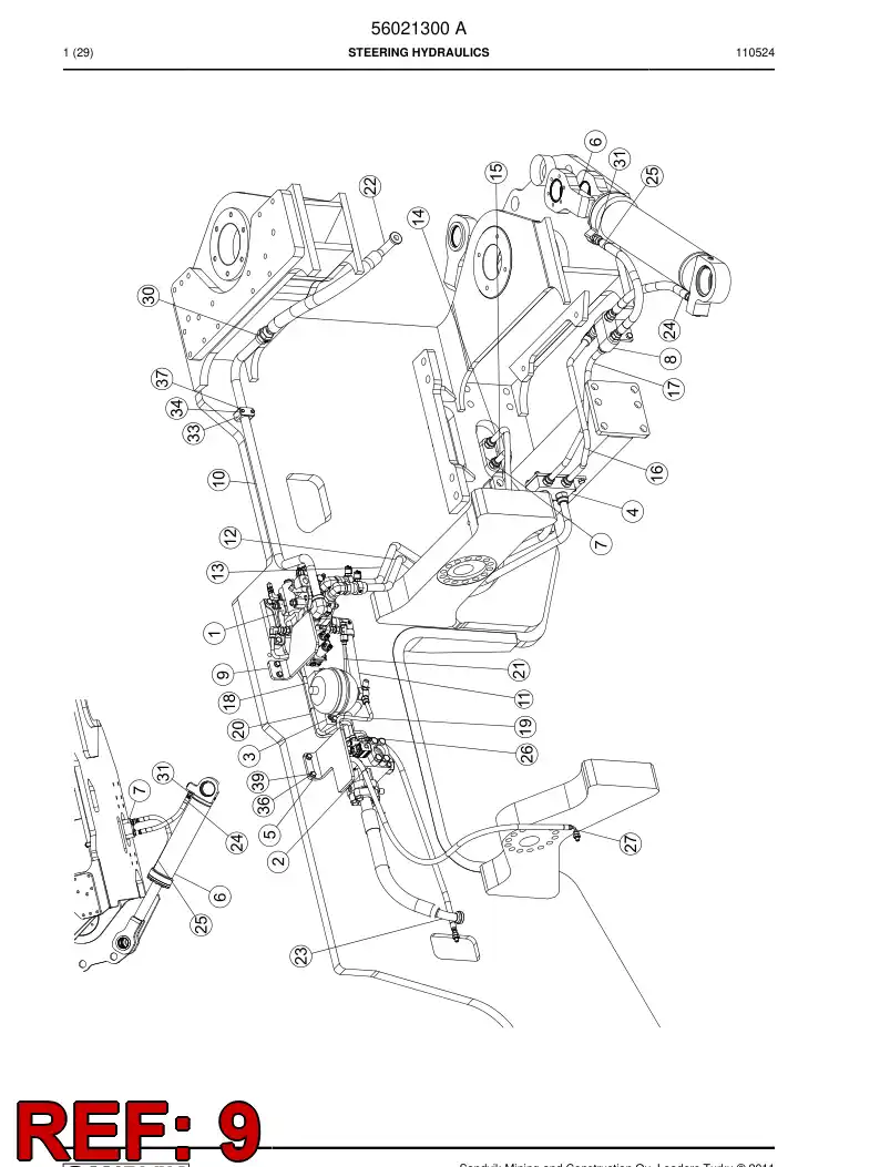 56018180 560 181 80 Guard - Sandvik Technical Drawing