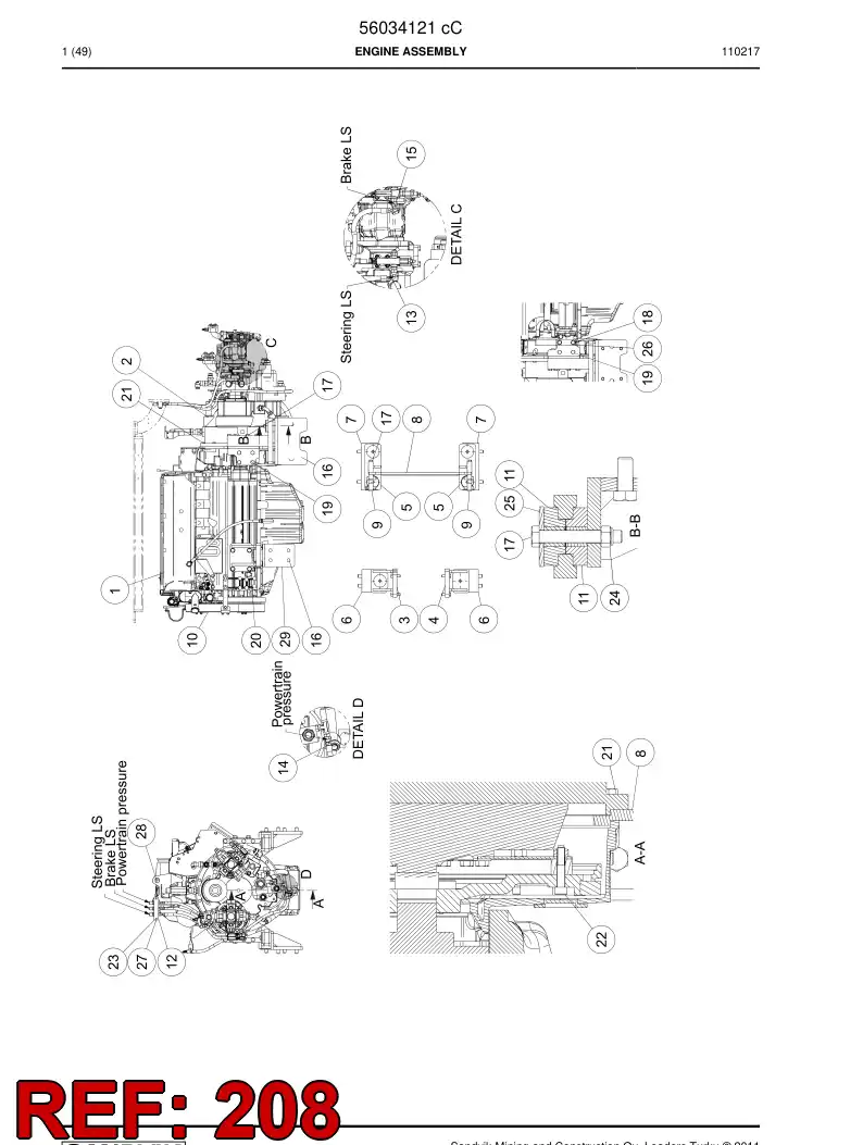 56018250 560 182 50 Sensor - Sandvik Technical Drawing