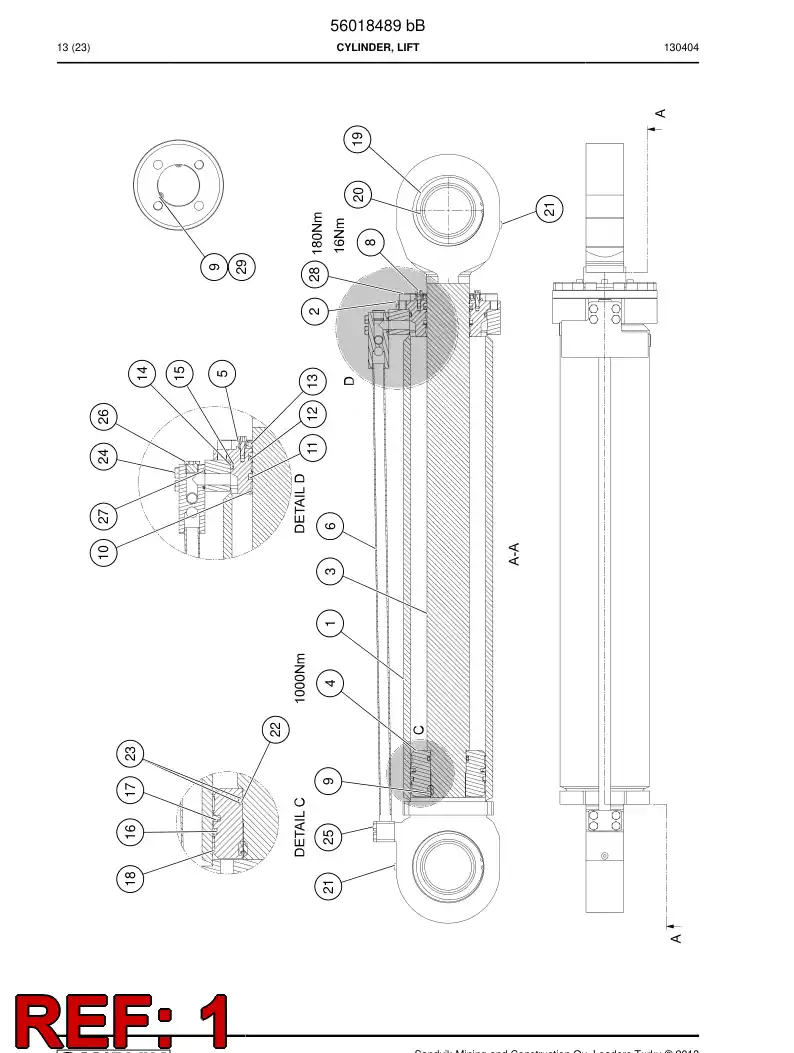 56018324 560 183 24 Tube, Cylinder - Sandvik Technical Drawing