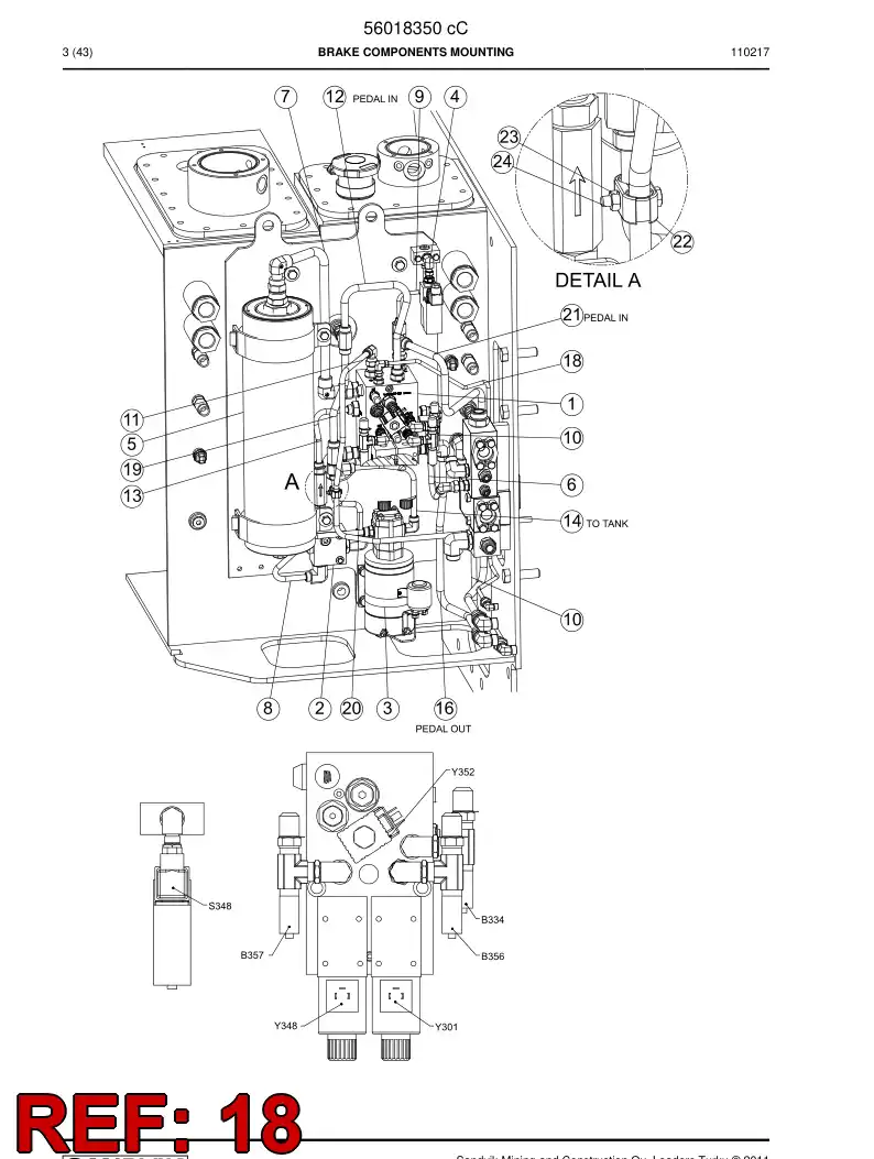 56018333 560 183 33 Pipe - Sandvik Technical Drawing